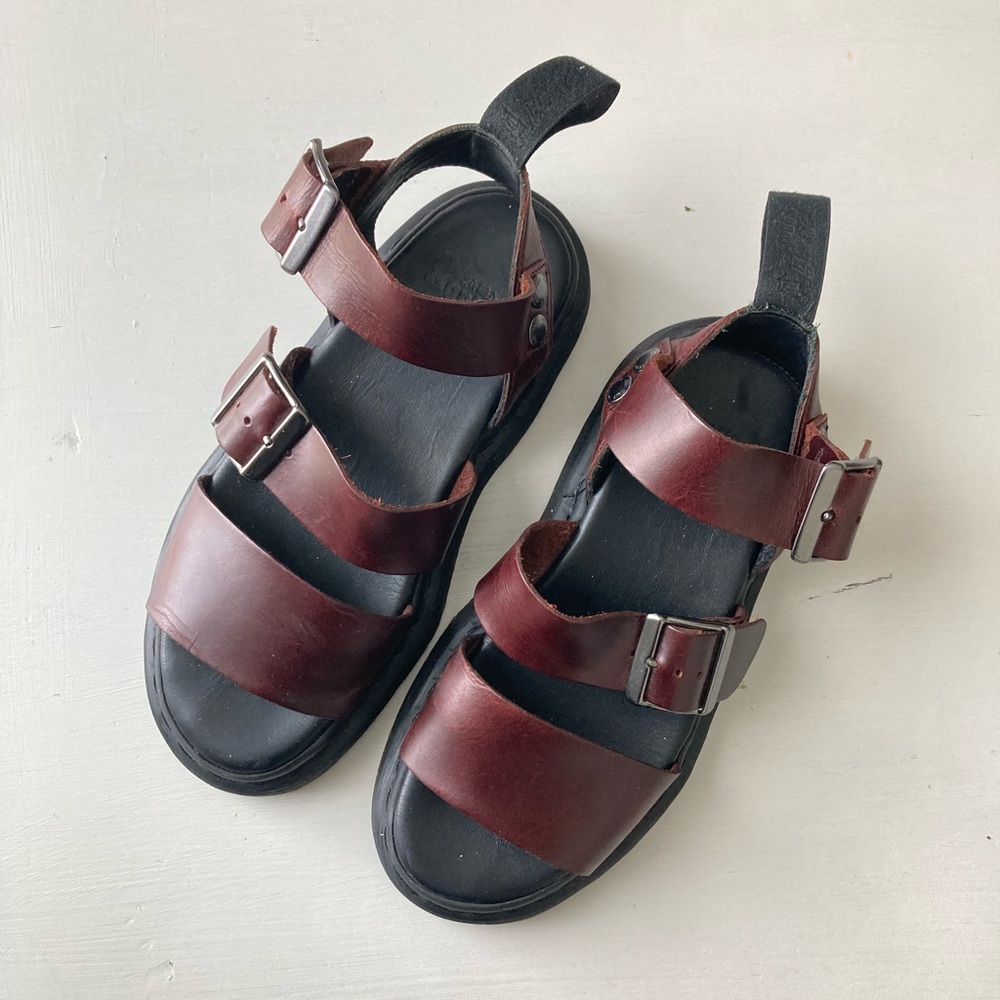 Dr. Martens Gryphon Brando Leather Gladiator Sandals